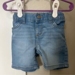 3/$12 The Children's Place Light Blue Denim Midi Shorts Toddler Girls Size 2T